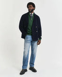 Gant Cable Half zip Tartan Green