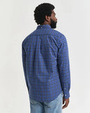 Gant Check Poplin Shirt College Blue