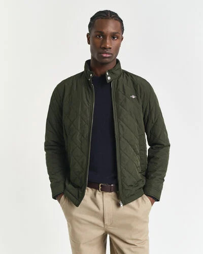 Gant Quilted Jacket Green Lagoon