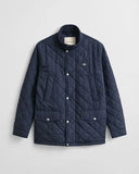 Gant Quilted Jacket Evening Blue