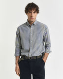 Gant Stripe Poplin Shirt Naval Blue