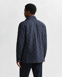 Gant Quilted Jacket Evening Blue