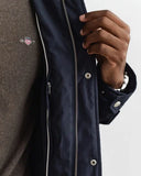 Gant Quilted Jacket Evening Blue