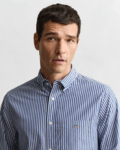 Load image into Gallery viewer, Gant Poplin Stripe Shirt College Blue
