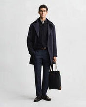 Load image into Gallery viewer, Gant Cable Half Zip Evening Blue
