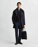 Gant Cable Knit Half zip Evening Blue