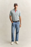 Gant Contrast Collar Polo Grey
