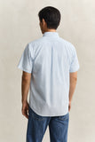 Gant Poplin Stripe Shirt Sky Blue