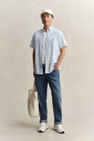 Gant Poplin Stripe Shirt Sky Blue