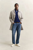 Gant Micro Texture Half Zip Fresh Blue
