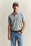 Gant Contrast Collar Polo Grey