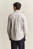 Gant Regular Oxford Stripe Shirt Light Taupe