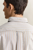 Gant Regular Oxford Stripe Shirt Light Taupe