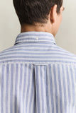 Gant Regular Oxford Stripe Shirt College Blue