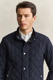 Gant Quilted Jacket Evening Blue