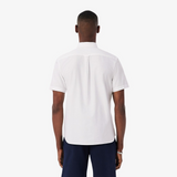 Lacoste Short Sleeve Oxford White