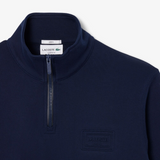 Lacoste Square Logo Half Zip Navy SS26