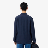 Lacoste Linen Button Down Navy