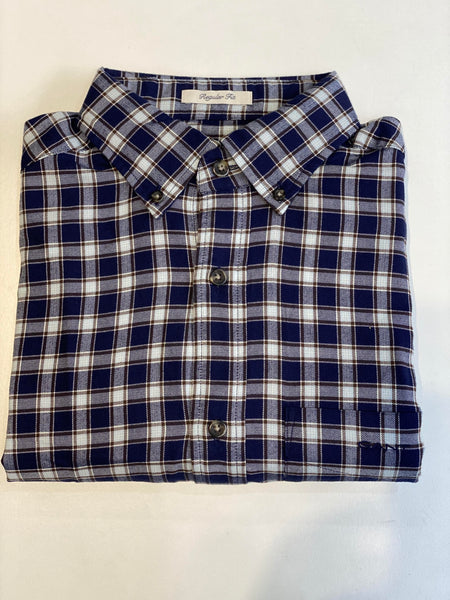 Gant Check Shirt Evening Blue