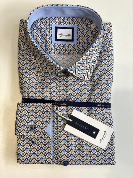 Marnelli ZigZag Shirt Green