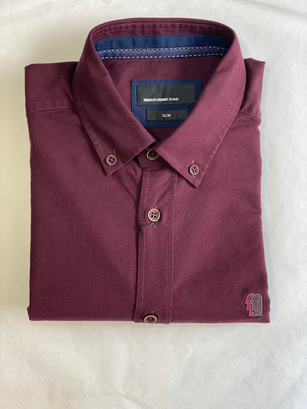 Remus Uomo Rome Casual Shirt13599/Oxford 68 Burgundy