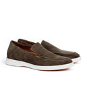 Lloyd Hunter Suede Loafer Tobacco