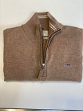Gant Lambswool Half Zip Sand Melange