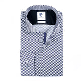 R2 Amsterdam Dotted Shirt Navy