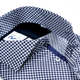 R2 Amsterdam Dotted Shirt Navy