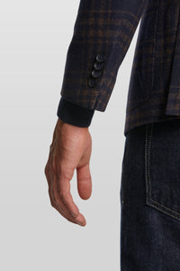 Van gils Elray jacket with checked pattern Blue