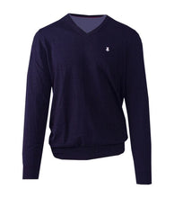 Load image into Gallery viewer, Scotland Blue Vince Cotton V-neck SPE21105VI01SB
