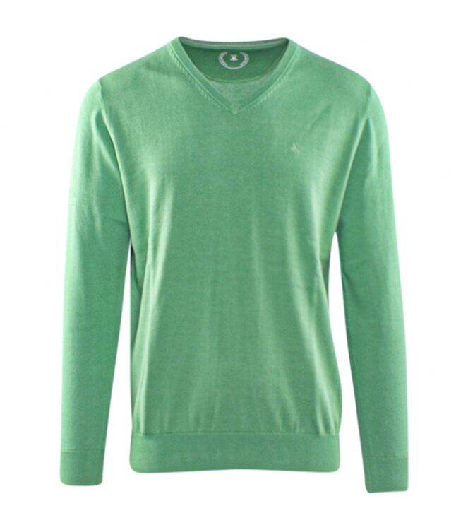 Scotland Blue Vince Cotton V-neck SPE21105VI01SB