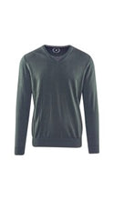 Load image into Gallery viewer, Scotland Blue Vince Cotton V-neck SPE21105VI01SB 340 Pesto

