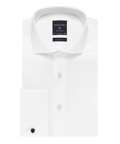Profuomo Double Cuff Shirt White