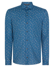 Load image into Gallery viewer, Remus Uomo Blue Rome Long Sleeve Semi-Formal Shirt 13058
