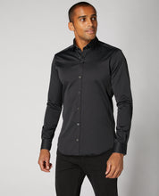 Load image into Gallery viewer, Remus Uomo Black Rome Long Sleeve Semi-Formal Shirt

