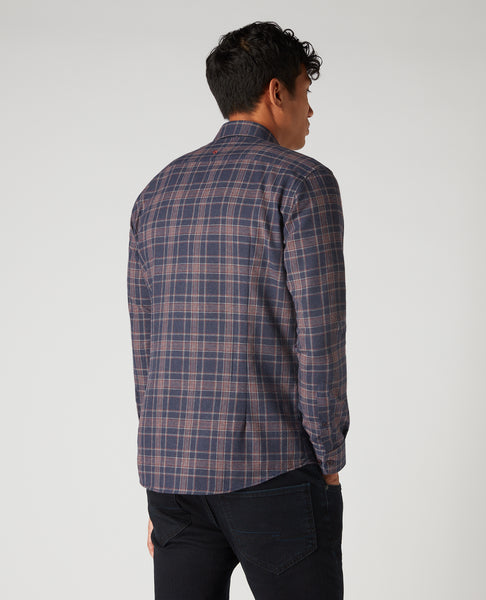 Remus Uomo Casual Shirt Burgundy