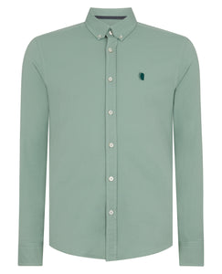 Remus Uomo Light Green Rome Long Sleeve Casual Shirt 13570