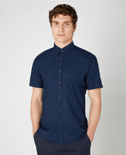 Load image into Gallery viewer, Remus Uomo Navy Rome Short Sleeve Casual Shirt 13599/Oxford 79 Navy
