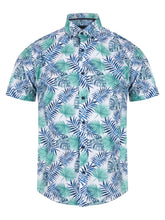 Load image into Gallery viewer, Remus Uomo Blue and White Seville Short Sleeve Casual Shirt 13709SS
