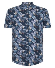 Load image into Gallery viewer, Remus Uomo Navy Rome Short Sleeve Casual Shirt 13710SS
