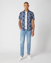 Load image into Gallery viewer, Remus Uomo Navy Rome Short Sleeve Casual Shirt 13710SS
