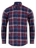 Daniel Grahame Check Shirt Burgundy