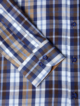 Load image into Gallery viewer, Daniel Grahame Dark Blue Geneva Long Sleeve Casual Shirt 14524
