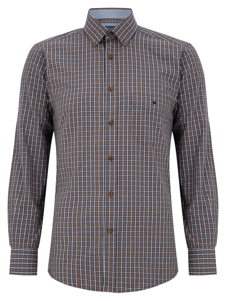Daniel Grahame Check Shirt Light Brown