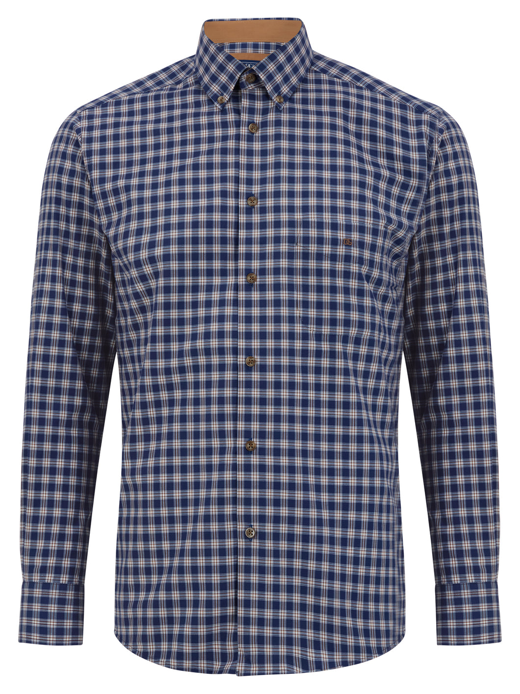 Daniel Grahame Beige Geneva Long Sleeve Casual Shirt