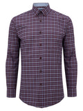 Daniel Grahame Check Shirt Dark Red