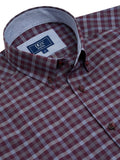 Daniel Grahame Check Shirt Dark Red