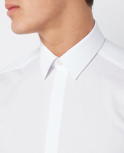 Remus Uomo White Rome Long Sleeve Formal Shirt 17692/Ashton Dc Slim 01 White