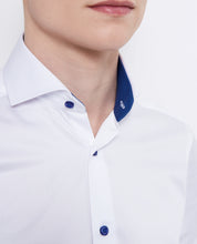 Load image into Gallery viewer, Remus Uomo White Rome Long Sleeve Formal Shirt

